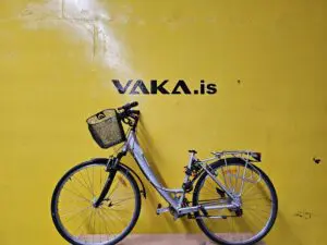 Grátt dömuhjól, vantar hnakk