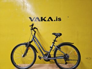 Grátt og blátt Trek Kvennmannsreiðhjól